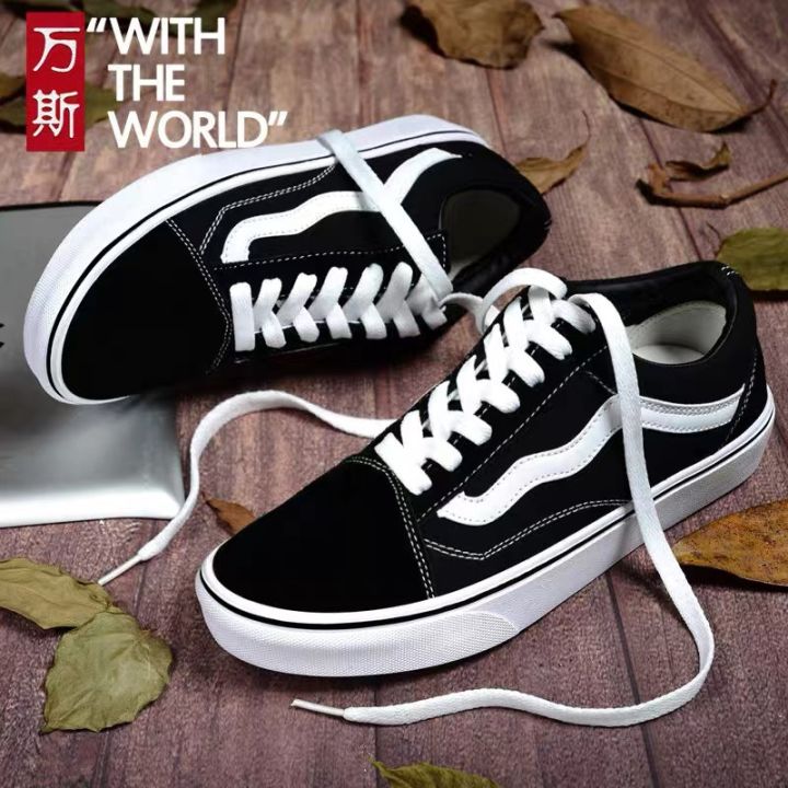 vans-old-skool-black-รองเท้าแฟชั่นผู้ชาย-พร้อมส่ง-พร้อมกล่อ