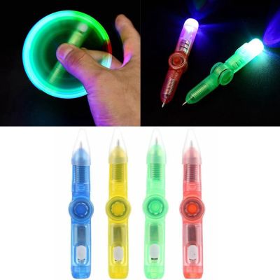 Spinning Led Fidget Pen Hand Spinner Glow Top Dark In Stress Toys