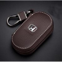 Angel 1PC Leather keys Holders Multifunction Bag Women &amp; Men Zipper Car Key Case For Honda Civic Accord Hrv Fit Crv Jazz City Cr-v CB400 Hornet Spoiler S2000