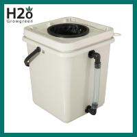 ถังปลูกไฮโดรโปรนิกส์ 20 ลิตร hydorponics bucket DWC น้ำลึก ทรงเหลี่ยม สีขาว