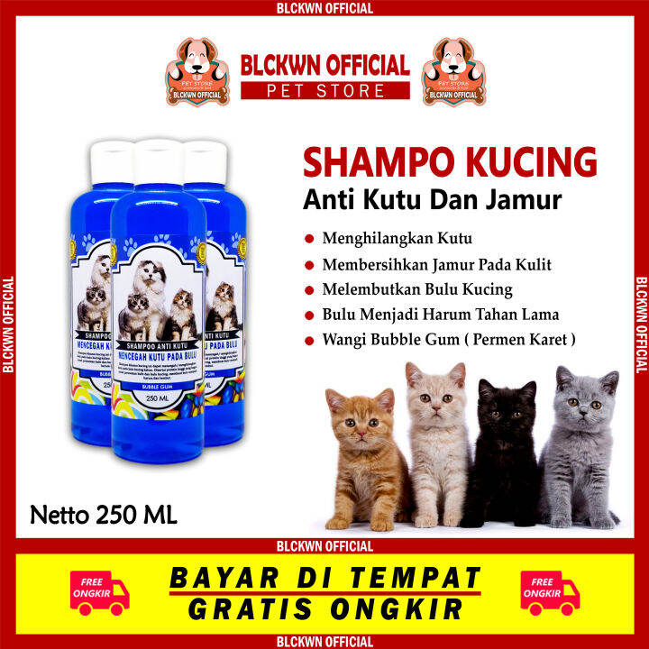 Sampo Kucing Anti Kutu Anti Jamur Parasit Wangi Bubble Gum | Lazada