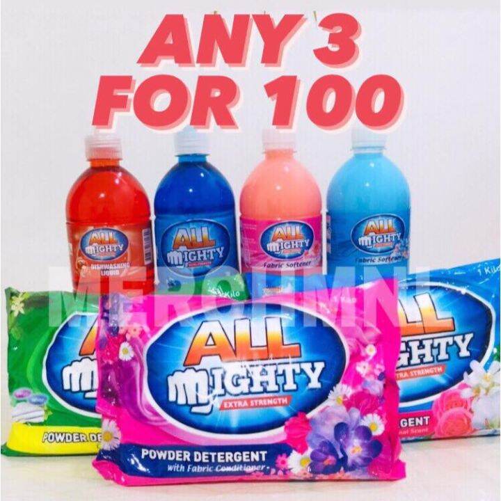 all-mighty-clean-products-powder-detergent-dishwashing-liquid-fabric