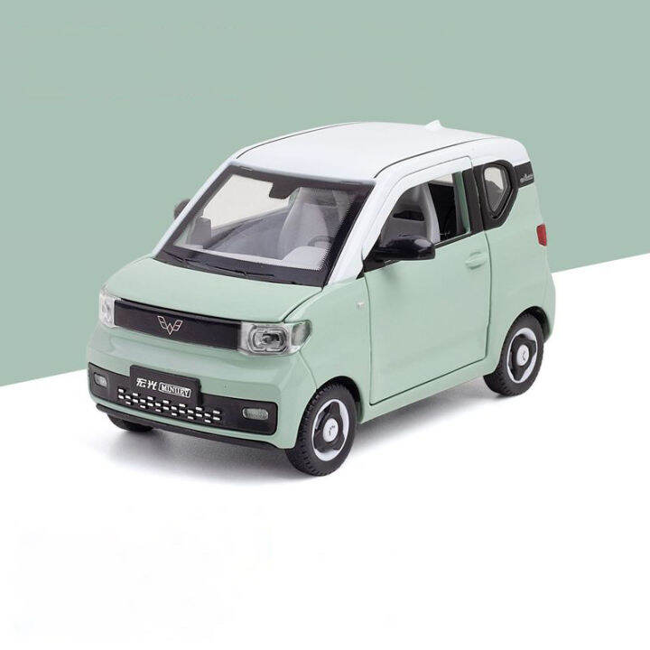 1-24-wuling-hongguang-mini-ev-alloy-car-diecasts-amp-toy-vehicles-car-model-sound-and-light-pull-back-car-toys-for-kids-gifts