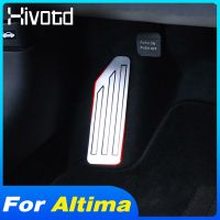 Hivotd Car Foot Rest Pedal Cover Stainless Steel Non slip Pad Interior Durable Accessories Styling For Nissan Altima 2019 2021