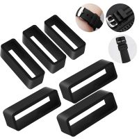 7Size Black Silicone Watch Strap Retaining Hoop Loop Rubber Buckle Ring 14-26MM Retainer Holder Watchbands Accessories 2pcs