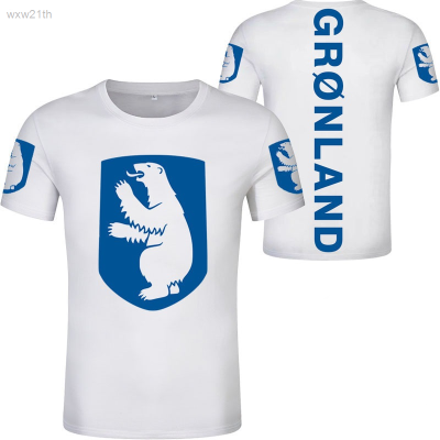2023 Greenland T-shirt Number Name Grl T-shirt Photo T-shirt Free Printed Logo Custom Colorless Cracking T-shirt Unisex