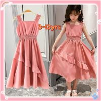 ♈✢✹ Angugu Childrens Fashion High Quality Korean Dress for Kids Girl Casual Clothes 1 To 2 To 3 To 4 To 5 To 6 To 7 To 8 To 9 To 10 To 11 To 12 Year Old Birthday Tutu Pink Princess Dresses for Teens Girls Terno Sale