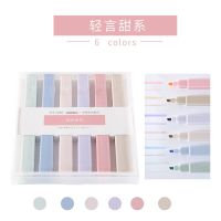 ปากกาเน้นข้อความกระดาษสีน่ารักปากกาเน้นข้อความกลับไปโรงเรียนอุปกรณ์ความงาม