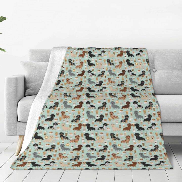 in-stock-dachshund-coffee-dog-blanket-design-for-soft-bed-throwing-blanket-customized-sofa-blanket-can-send-pictures-for-customization