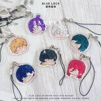 BLUE LOCK Mobile Phone Accessories Chigiri Hyoma Seishiro Nagi Rin Itoshi Pendant Acrylic Mobile Phone Straps Anime Lanyards