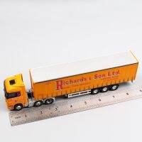 【▤】 Fashions King Corgi Actros คอนเทนเนอร์รถบรรทุกขนส่งสินค้าหนักยี่ห้อ1:76รถพ่วงริชาร์ด &amp; ลูกชาย Ltd ของเล่นรถโมเดล Diecast โลหะ