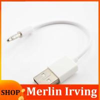 Merlin Irving Shop USB Data/Charging Cable 3.5mm Jack 4 pole Male Plug Connector to USB 2.0 type A Male Adapter for Car Device