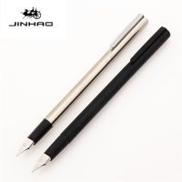 Jinhao สีดำเงินสีสำนักงานธุรกิจ EF/F Nib Fountain ปากกานักเรียนเครื่องเขียนโรงเรียนหมึกปากกาประดิษฐ์ตัวอักษร--hang yu trade