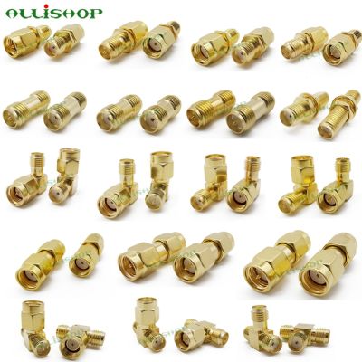 ALLiSHOP 18 type SMA Connector Adapter SMA RP SMA Male and Female RF Coax Connector Converter For WIFI Antenna / FPV Drone Electrical Connectors