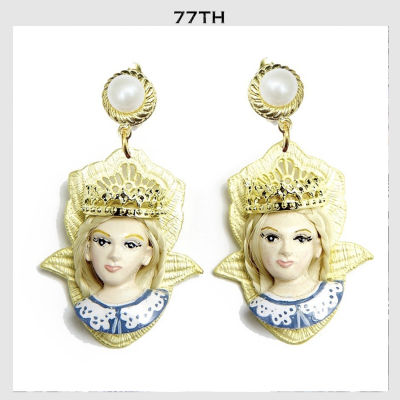 77Th vintage doll earrings ต่างหูตุ๊กตาวินเทจ
