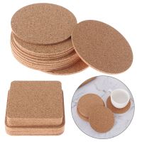 6Pcs Natural Round Wooden Non-slip Slice Cup Mat Coaster Tea Coffee Mug Drinks Holder for DIY Tableware Decor Durable Pad