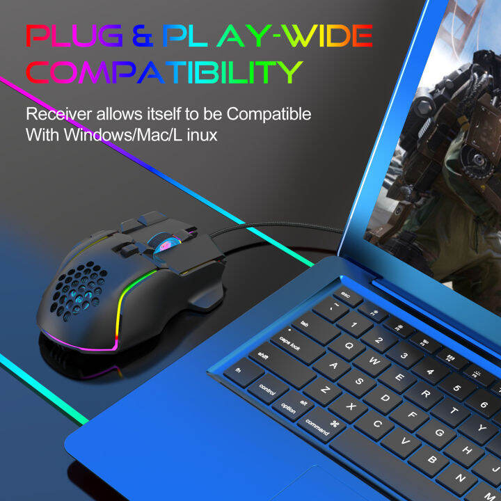 ขนาดใหญ่เมาส์แบบมีสาย-optical-rgb-light-ergonomic-10ปุ่มหกระดับ-dpi-เล่นเกมอุปกรณ์เสริมคอมพิวเตอร์-max-12800dpi-usb-เมาส์สำหรับเล่นเกมสำหรับ-home-professional-gaming-mouse