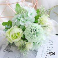 【Chat-support】 Unex Lanka Tradings ดอกไม้ประดิษฐ์สีขาวดอกโบตั๋นสำหรับถ่ายภาพตั้งโต๊ะอุปกรณ์เสริมพื้นหลังช่อดอกไม้ตกแต่งตกแต่งบ้าน