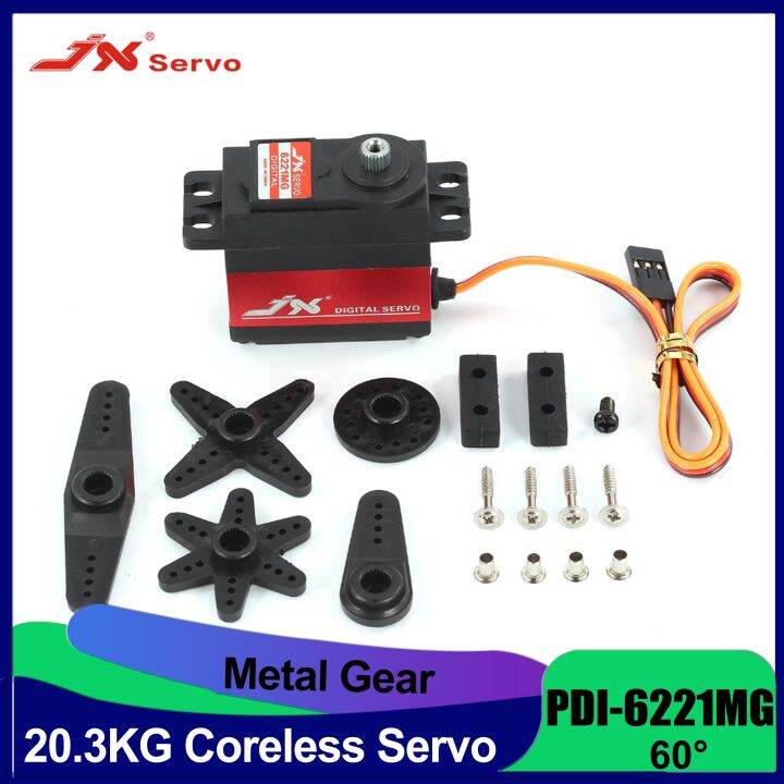 JX 20kg Coreless Servo PDI6221MG High Torque Full Metal Gear Digital
