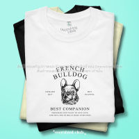 เสื้อยืดลาย Minimal French Bulldog เฟรนช์ บลูด็อก  [Classic Cotton 100% by Oversized Club]