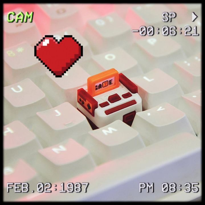 keycaps-ตกแต่งคีย์บอร์ด-สไตล์-ยุค90-retro-famicom