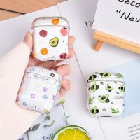 ❁ Fruit Pattern Case For Apple Airpods 2 1 Transparent Hard PC Case For AirPods 2 Protective Headset Cover Case For Airpods 2 1