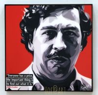 Pablo Escobar #1 พาโบล เอสโคบาร์ Narcos นาร์โคส โคลัมเบีย รูป​ภาพ​ติด​ผนัง​ pop art พร้อมกรอบและที่แขวน ​กรอบรูป แต่งบ้าน ของขวัญ