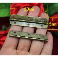 Metal Cabinet Door Luggage Long Hinge6 Holes DecorFurniture DecorationAntique Vintage Old StyleBronze Tone50x15mm20Pcs