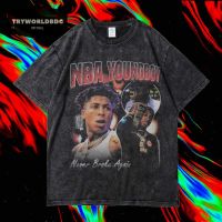 【New】เสื้อยืดพิมพ์ลายแฟชั่น เสื้อยืด โอเวอร์ไซซ์ โอเวอร์ไซซ์ ลาย NBA YOUNGBOY NBA NEVER BROKE AGAIN VINTAGE RAP