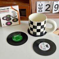 【CC】 Vinyl Coasters Set Floppy Disk Cup Anti-slip Tableware Dining Table Decoration Tools