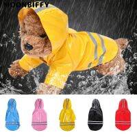 Pets Dog Clothes Hooded Raincoats S-XL Reflective Strip Dogs Rain Coat Waterproof Jackets Outdoor Breathable Clothes for Puppies