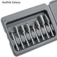 SanDslk Galaxy ชุดโรตารีคาร์ไบด์ตัดชุดเจาะรูคาร์ไบด์8ชิ้นหัวเครื่องบดหัวไดโรตารี่ทังสเตนที่แข็งแรงชุดเจาะรูคาร์ไบด์ชุดเจาะรูคาร์ไบด์แข็งแรง