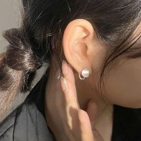 Niche design brushed round piece earrings womens ins style fashion light luxury personality versatile high-end earrings 2022 〖WYUE〗