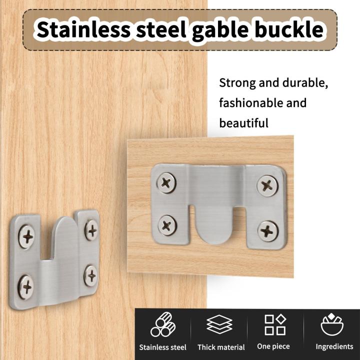 1pc-5pc-10pc-stainless-steel-gable-buckle-strong-flush-headboard-hidden-wall-bracket-fixing-mounts-interlocking-hanging-m4k2