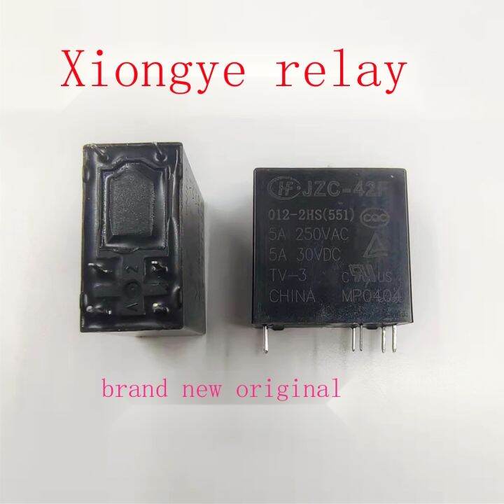 New original JZC-42F 012-2HS 5A 6 feet Hongfa automotive relay spot ...