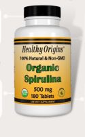 Healthy Origins Organic Spirulina 500mg, 180 Tablets