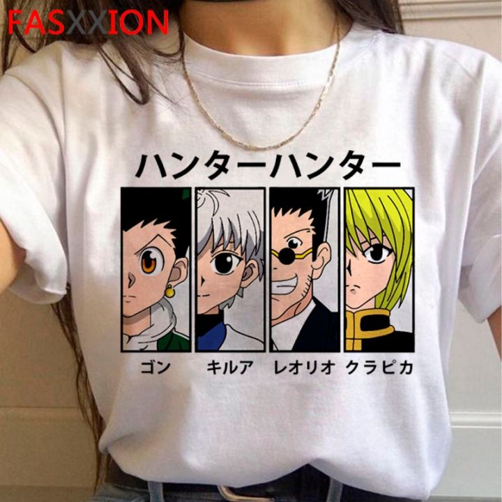 hunter-x-hunter-คิรัวโซลดิ๊กส์-kurapika-hxh-เสื้อผ้าคู่ชายเสื้อยืดผู้หญิงแฟชั่นฮาราจูกุ-kawaii-เสื้อยืดฮาราจูกุ-kawaii-ขนาดพิเศษ