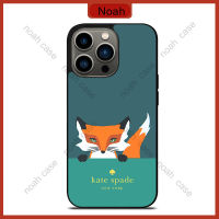 Kate Spade Novelty Fox Phone Case for iPhone 14 Pro Max / iPhone 13 Pro Max / iPhone 12 Pro Max / Samsung Galaxy Note 20 / S23 Ultra Anti-fall Protective Case Cover 364