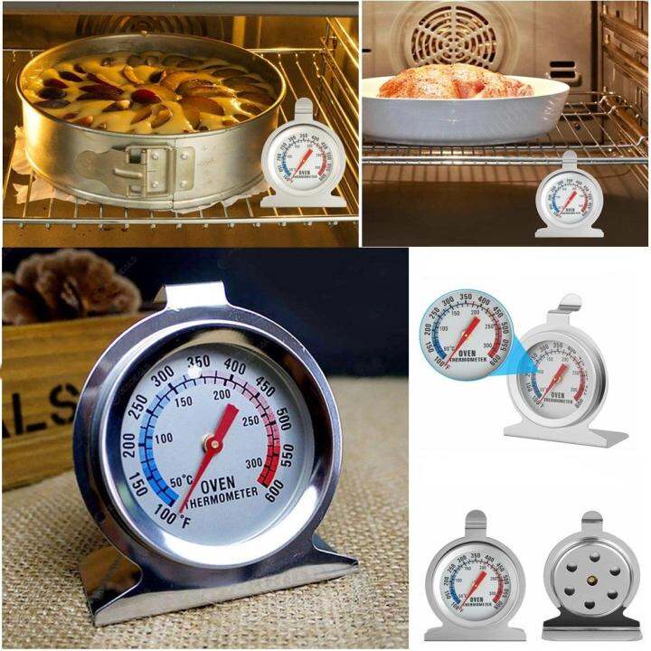 เครื่องวัดอุณหภูมิแบบสแตนเลส-oven-thermometer-ที่วัดอุณเตาอบ-ทีวัดอุณหภูมิอาหาร-ที่วัดเตาอบ-เทอร์โมมิเตอร์-สแตนเลส-สำหรับเตาอบ