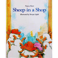 Sheep in a Shop โดย Nancy E. Shaw การศึกษาหนังสือภาพภาษาอังกฤษบัตรการเรียนรู้หนังสือนิทานสำหรับเด็กทารกของขวัญเด็ก-hsdgsda