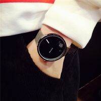 【Hot Sale】 New concept creative watch trendy male fashion personality black decoration female student Korean version simple retro