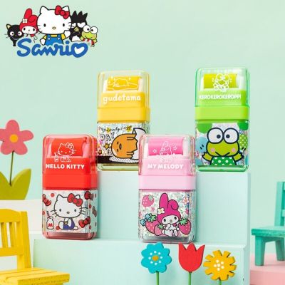 Sanrio ยางลบลูกกลิ้งการ์ตูนลาย Hello Kitty เมโลดี้ยางลบลายน่ารักอุปกรณ์สำหรับเด็กนักเรียน20ชิ้นขายส่ง