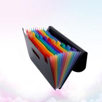 Expandable Folders Practical Rainbow File Folder Multilayer A4 Size Portable Accordion Folder Document File Folder for