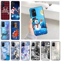 [HF17] Luxury Christmas Santa Snowman บางกรณีโทรศัพท์นุ่มสำหรับ OnePlus 9 9R 7 8T 7T 10 Pro Z 9RT 8 Nord N200 N10 CE 2 N100ฝาครอบ