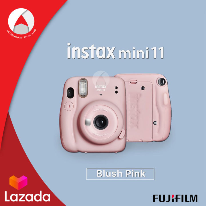 fujifilm-instax-camera-mini-11-กล้องอินสแตนท์-กล้องโพลารอยด์-instant-camera-สีชมพู-blush-pink-ประกันศูนย์-1-ปี-พิมพ์รูปจากกล้องได้-ด้วยแผ่นฟิล์ม-instax