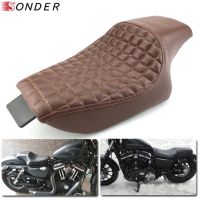 ◎ สำหรับ Harley สปอร์ตเตอร์เอ็กซ์แอล X48เหล็ก883 XL883สปอร์ตสเตอร์หนัง1200สี่สิบแปด2004 2016ที่นั่งผู้โดยสารด้านหลังด้านหน้าคนขับสองด้าน