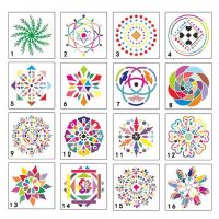 40pcsset Mandala Dotting Pen Tools Set for DIY Painting Rock Stone with Stencils Template Brush Paint Tray