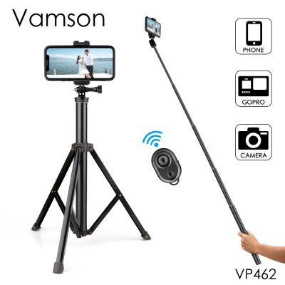 Adjustable Selfie Stick Tripod Holders with Wireless Remote Control and Cell Phone Holder for Smartphones Gopro Insta360