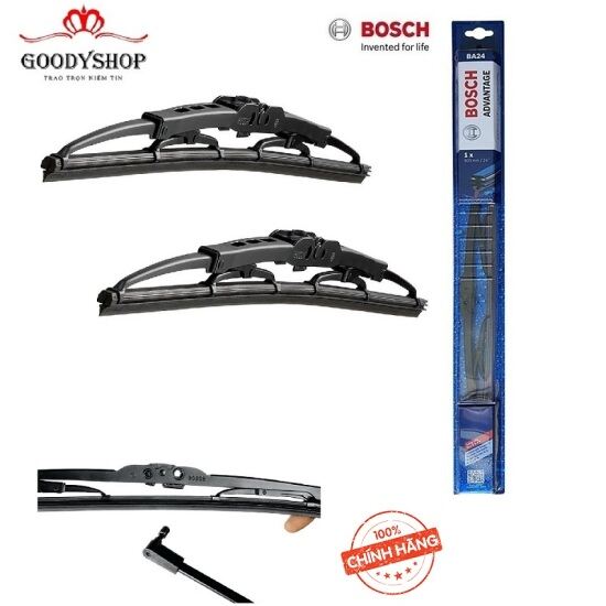 Bộ 2 thanh gạt mưa xe toyota innova đời từ 2017 trở về trước bosch - ảnh sản phẩm 1