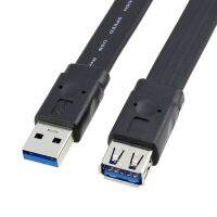 USB แบนทางการ3.0สายพ่วง3M 1.5ม. 1.0ม. 0.5ม. USB 3.0การต่อสายปลั๊กตัวเมียตัวผู้ไปยังความเร็วสูง